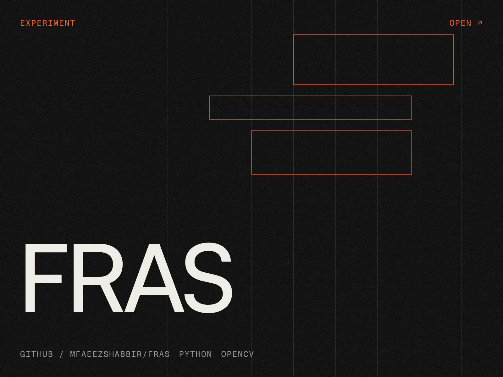 FRAS, experiment